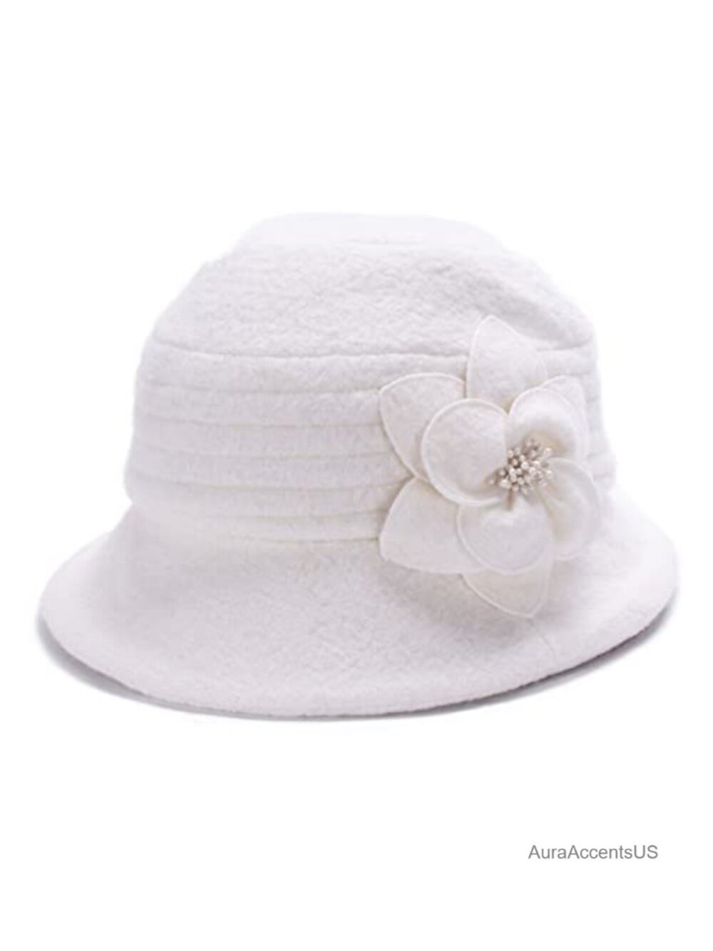 Wool Beret Bucket Hat Winter Cloche Cap One Size